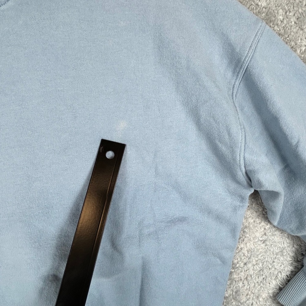 American‎ Eagle Light Blue Celestial Sun Mountain Graphic Sweatshirt Size XS - Picture 9 of 13